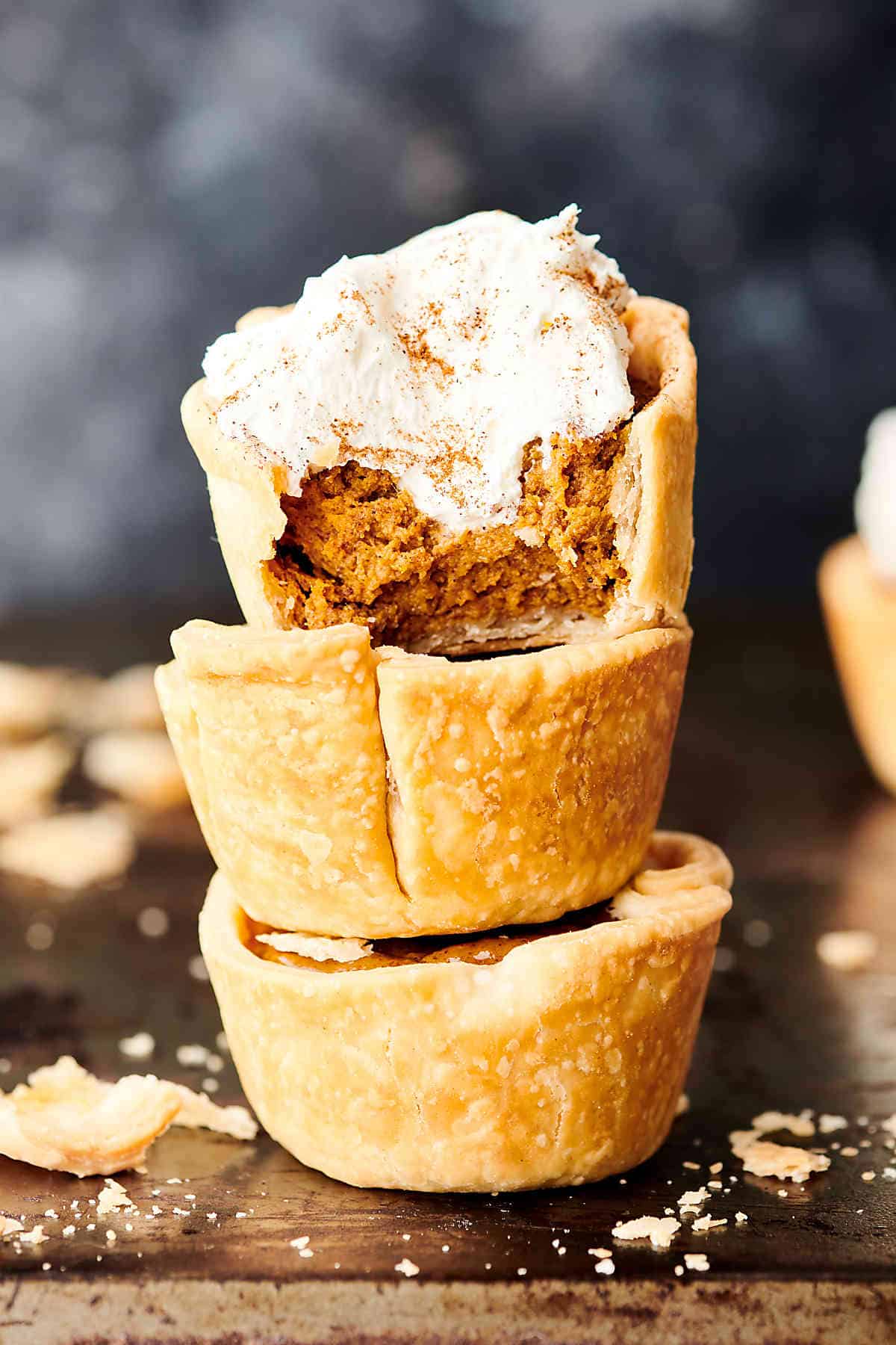 Mini Pumpkin Pies Recipe Quick, Easy, & Made in a Muffin Tin!