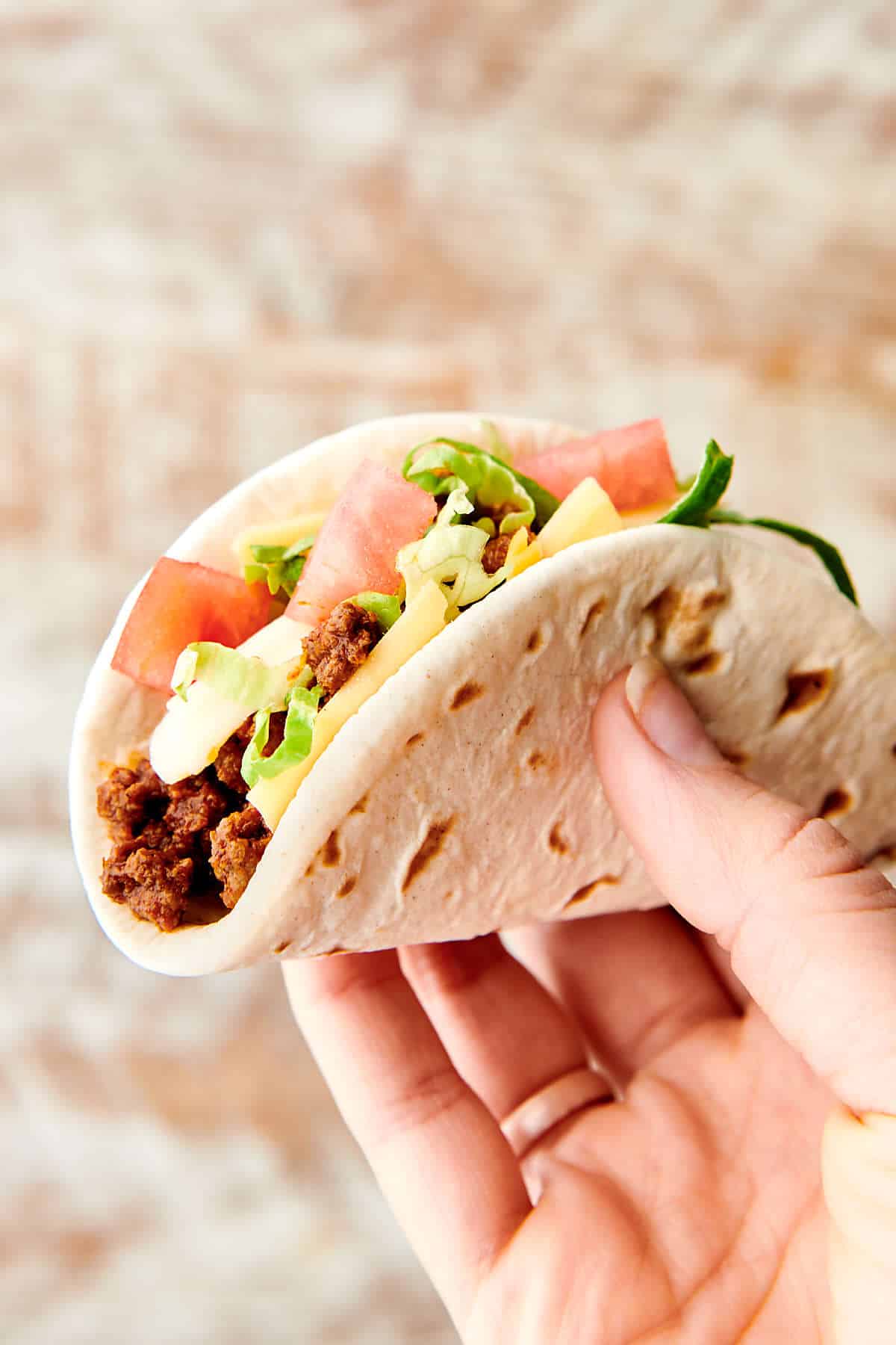 Easy Taco Recipe with Ground Beef and Homemade Taco Seasoning!