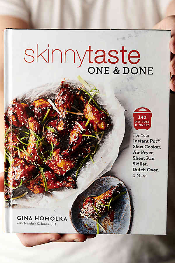 skinnytaste "one and done" cookbook held