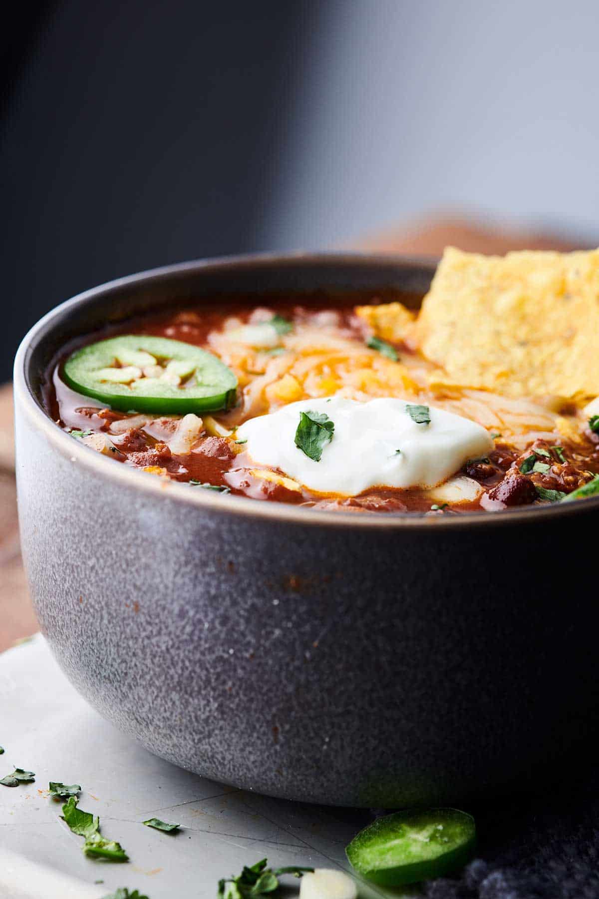 Easy Instant Pot Chili Recipe the BEST Chili with Beef and Bacon