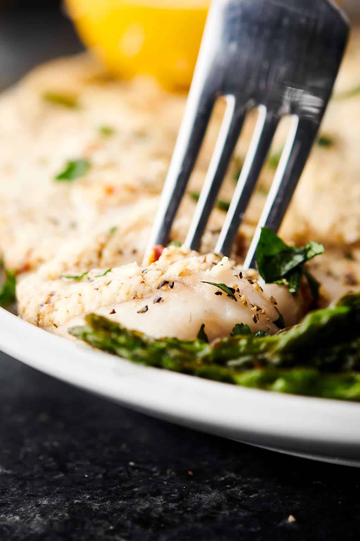 Healthy Greek Yogurt Lemon Parmesan Tilapia Recipe Less than 200