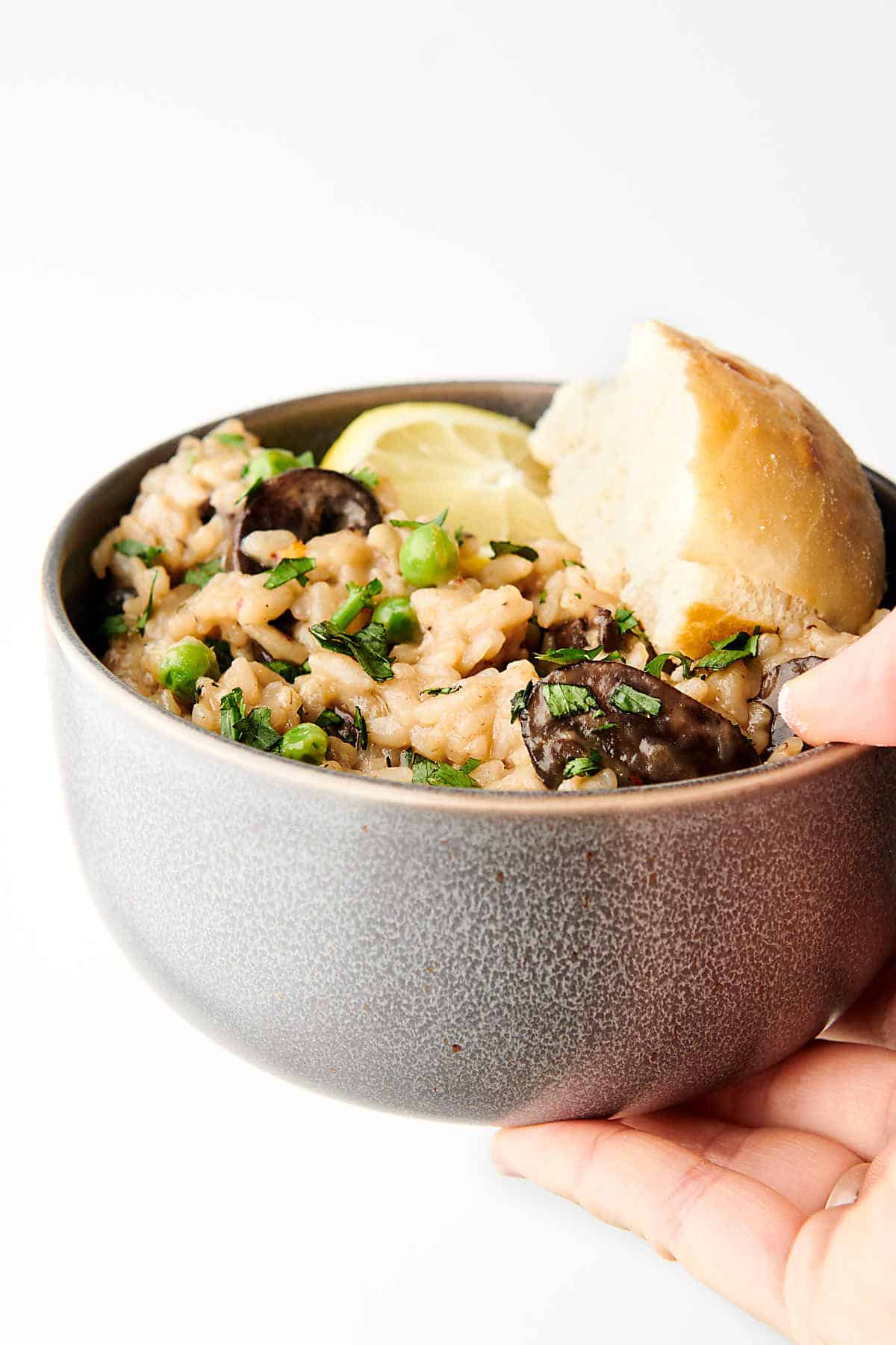 Instant Pot Mushroom Risotto Recipe - with Asiago, Romano, & Parmesan!