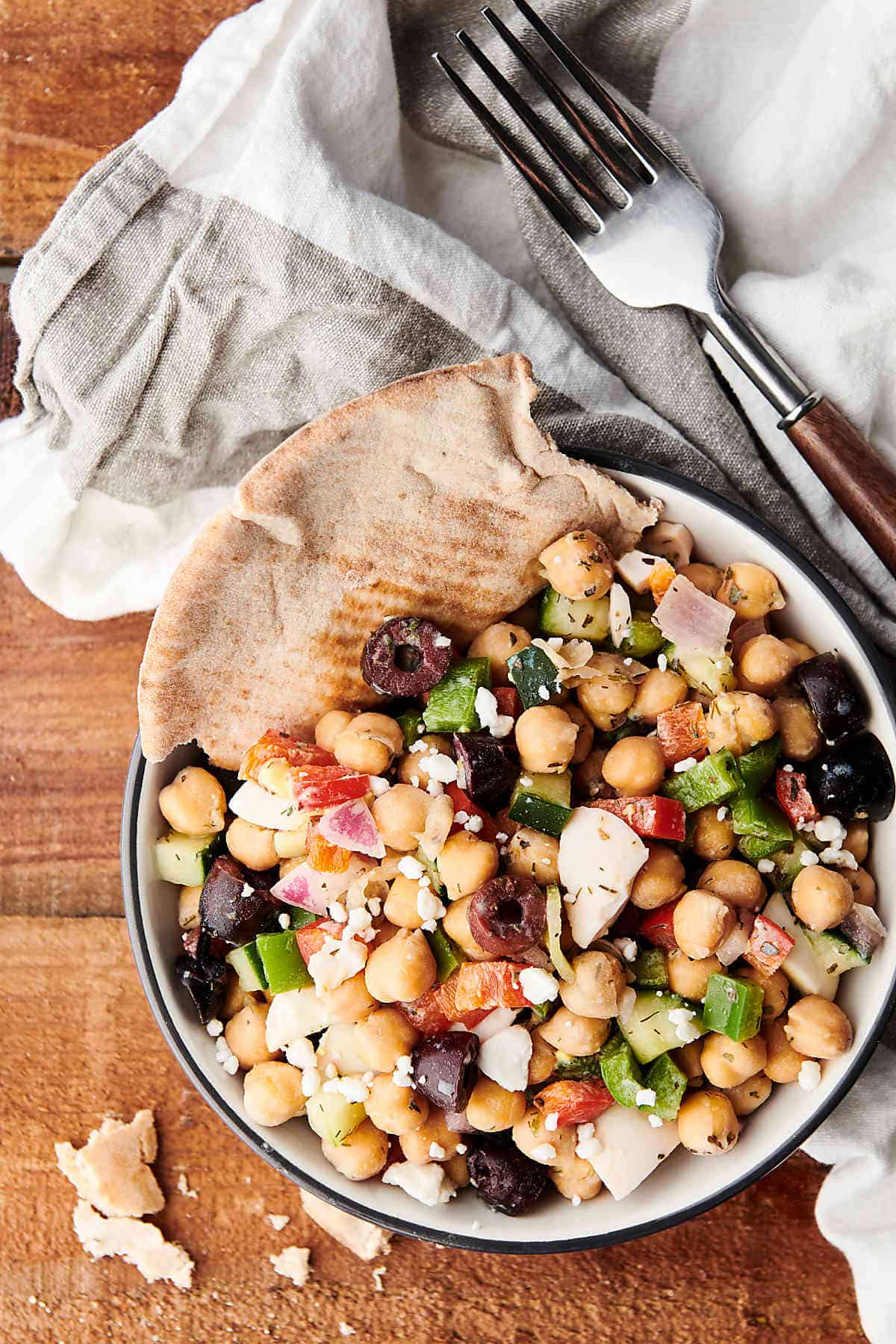 Mediterranean Chickpea Egg Salad Recipe - Healthy Meal Prep Lunch