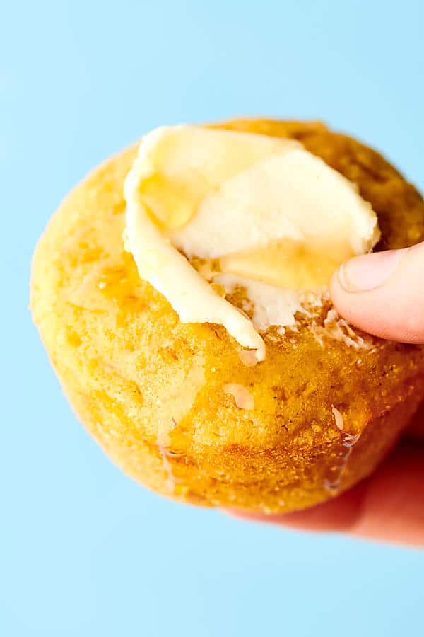 Easy Cornbread Muffins Recipe - w/ Sour Cream, Honey, & Creamed Corn