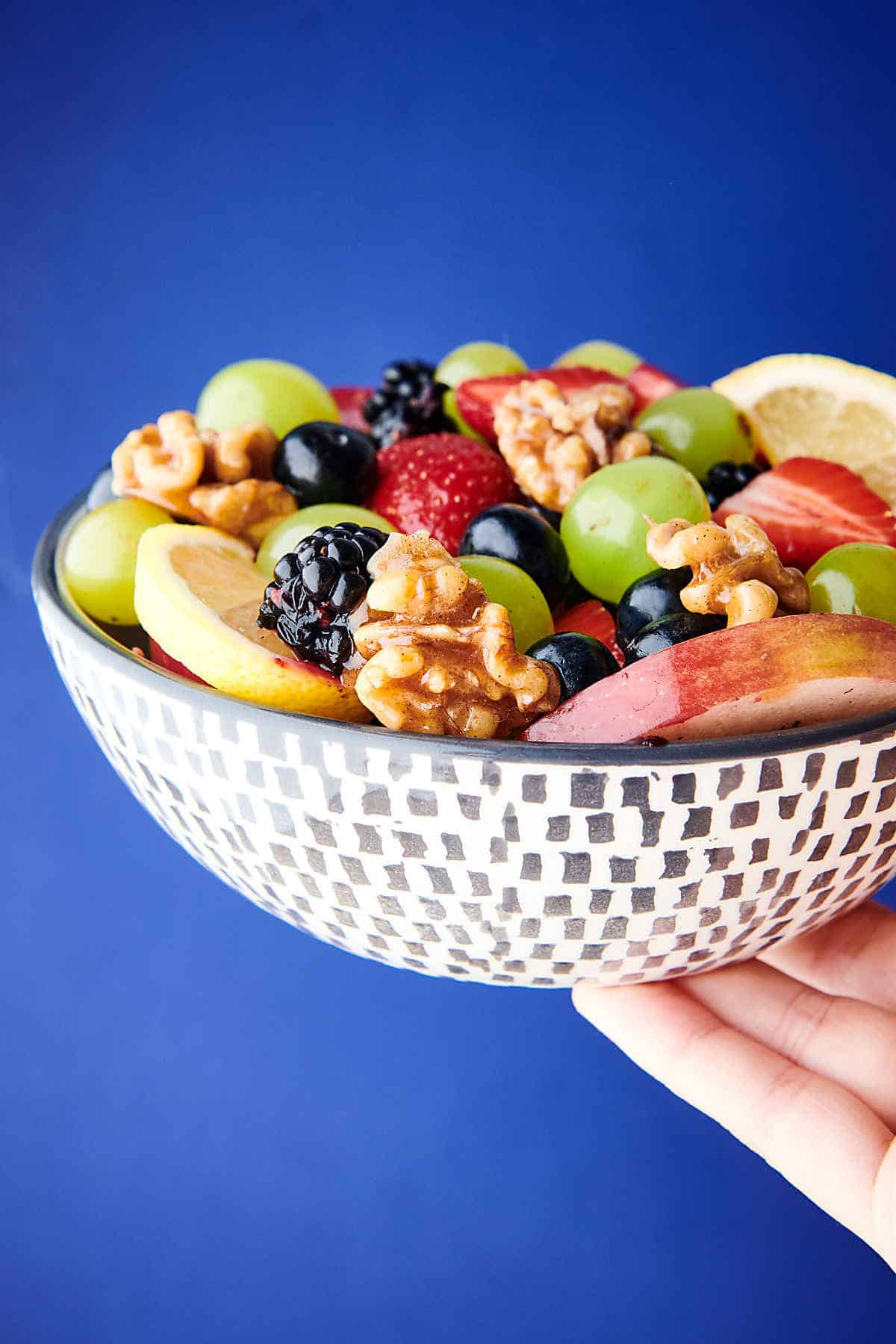 Fruit Salad with Honey Walnuts Recipe w/ Fresh Summer Fruit!