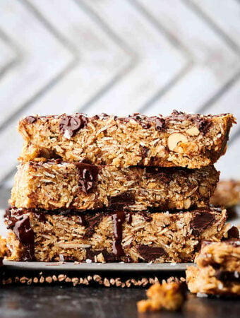 Vegan Granola Bars Recipe - Peanut Butter Dessert Bars