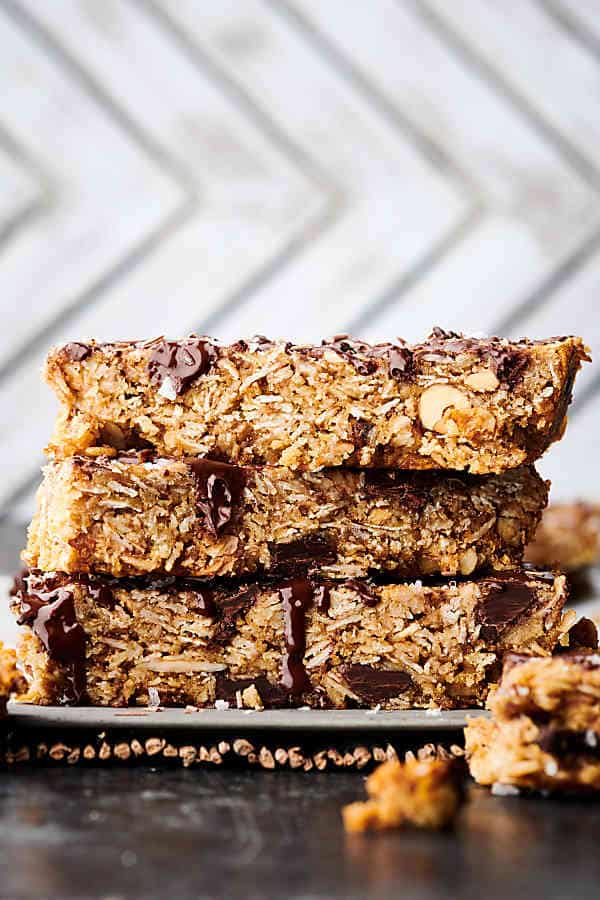 easy granola bar recipe stacked bars