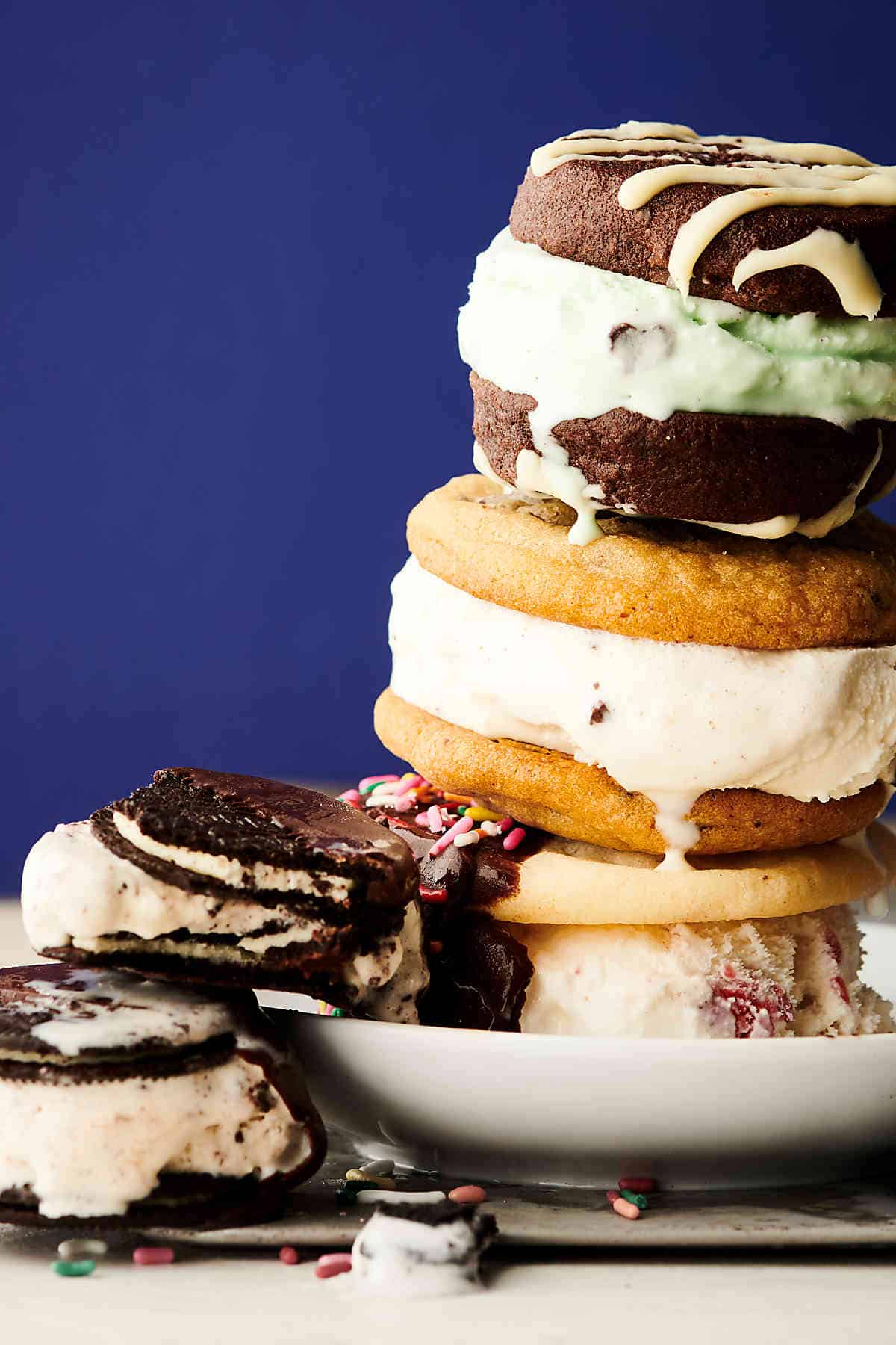Easy Ice Cream Cookie Sandwich Recipe Four ways!