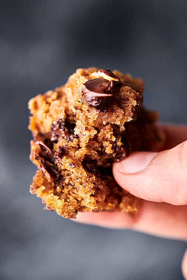 Zucchini Muffins with chocolate chips
