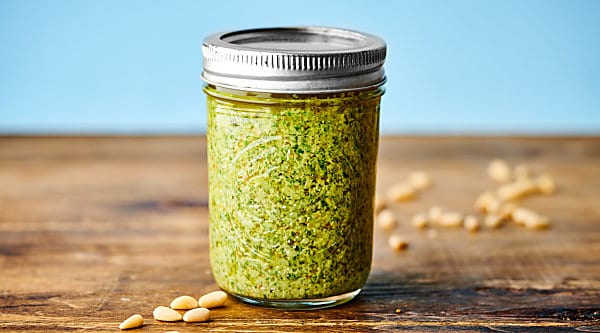 How to Make Easy Homemade Basil Pesto horizontal