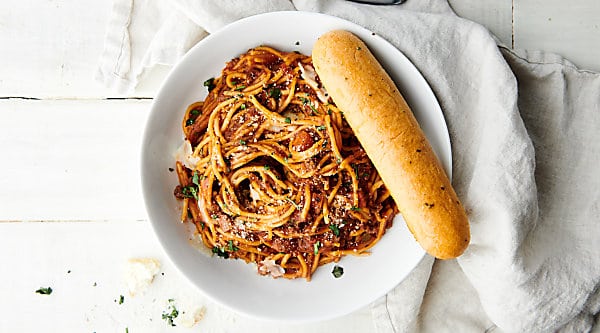 instant pot spaghetti horizontal