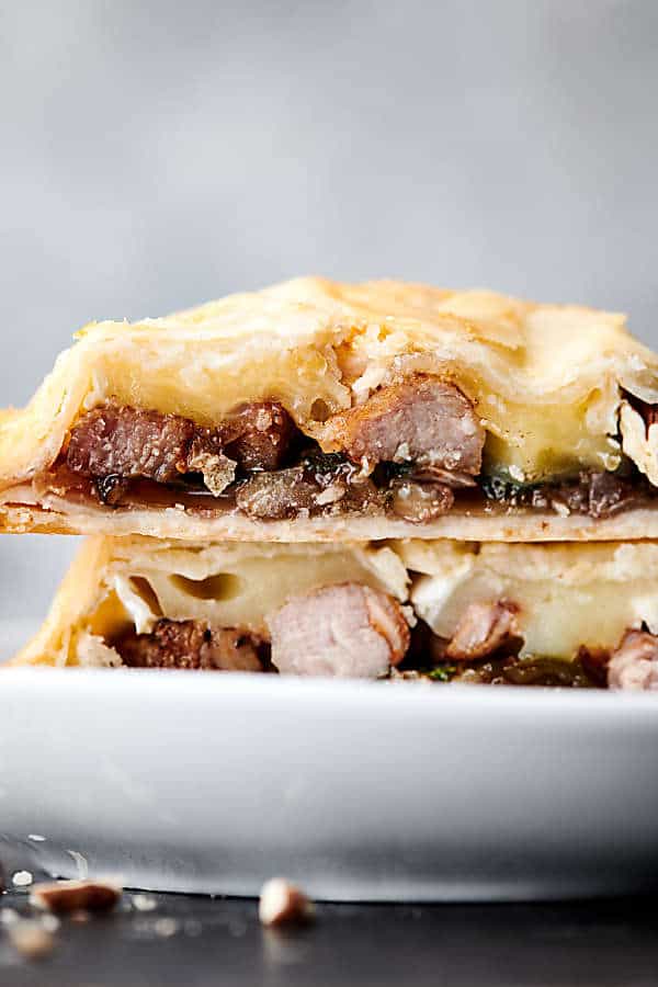 Pork, Brie, and Fig Hand Pies stacked