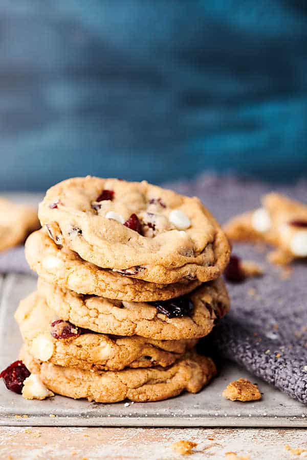 White Chocolate Chip Cranberry Sugar Cookies - Whiskful Cooking