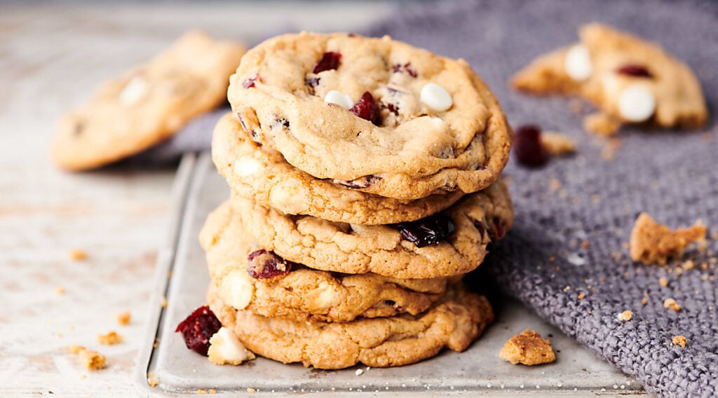 White Chocolate Cranberry Cookies - with Pure Maple Syrup!