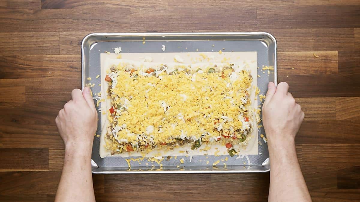 Breakfast Pizza Egg, Sausage, & Cheese Pizza Recipe