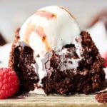 cake mix chocolate lava cake horizontal