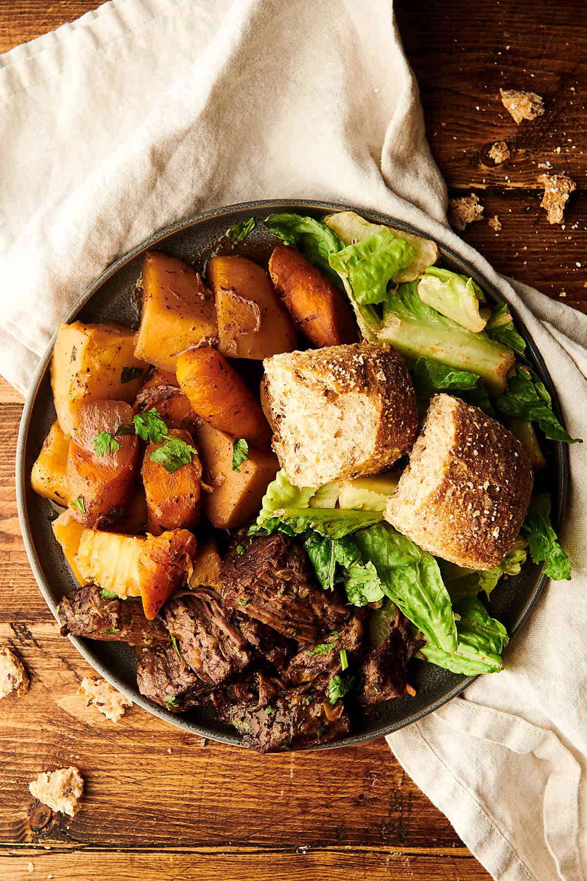 Crockpot Pot Roast - w/ Potatoes, Carrots, & Onions