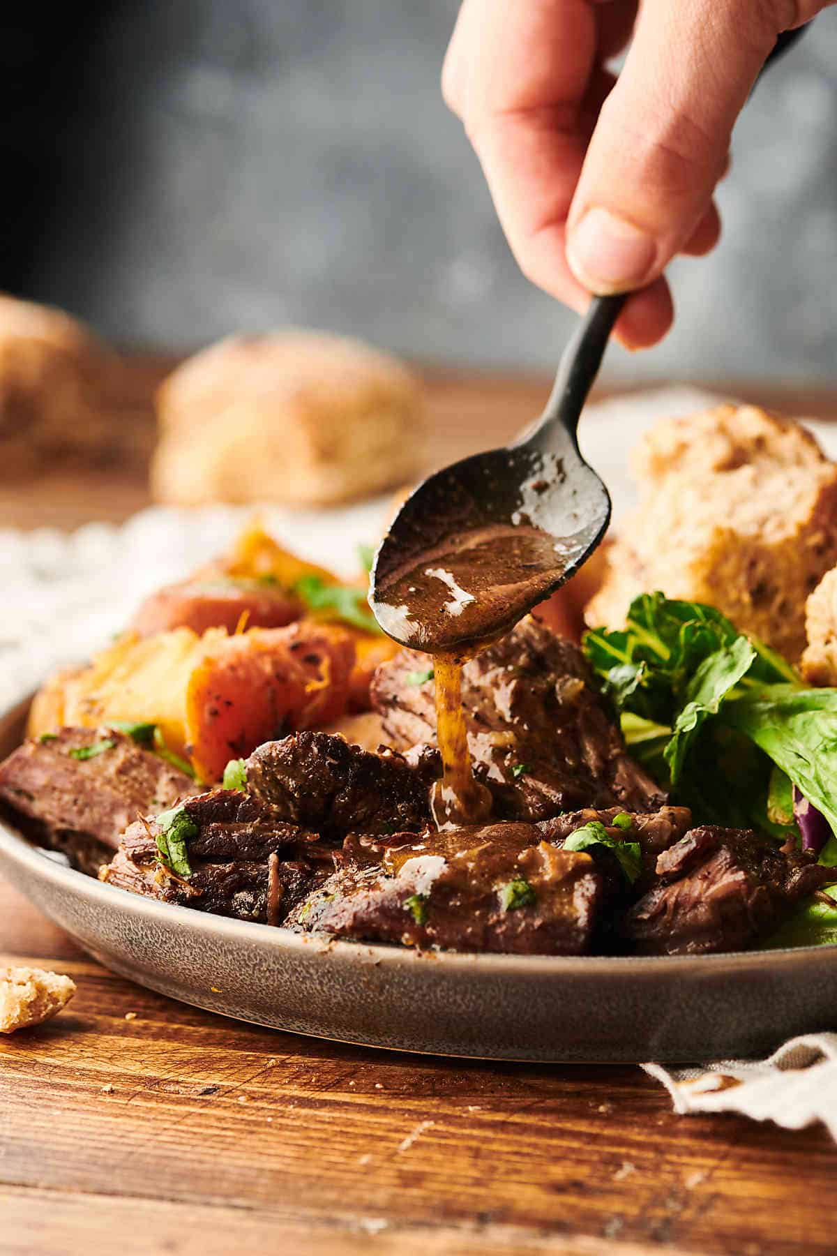 Crockpot Pot Roast - w/ Potatoes, Carrots, & Onions