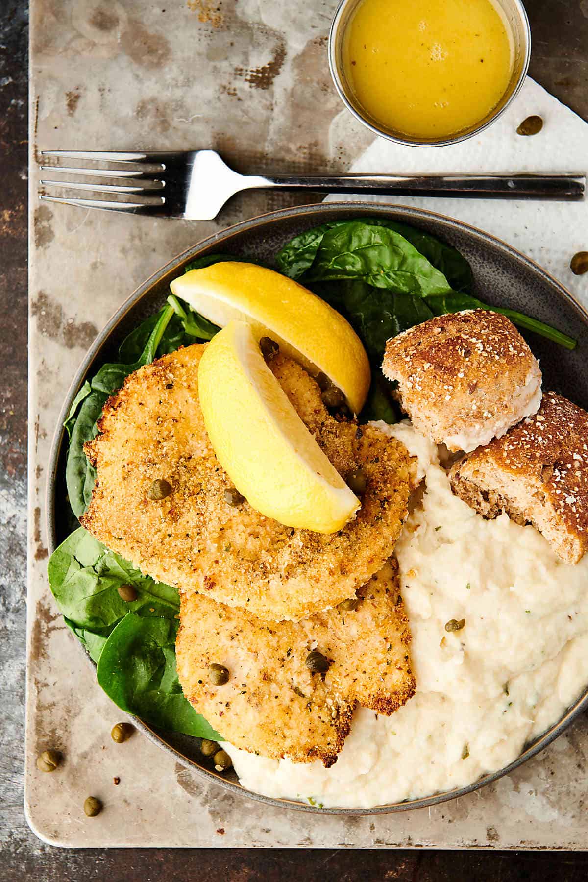 Air Fryer Chicken Piccata w/ Lemon Caper Sauce