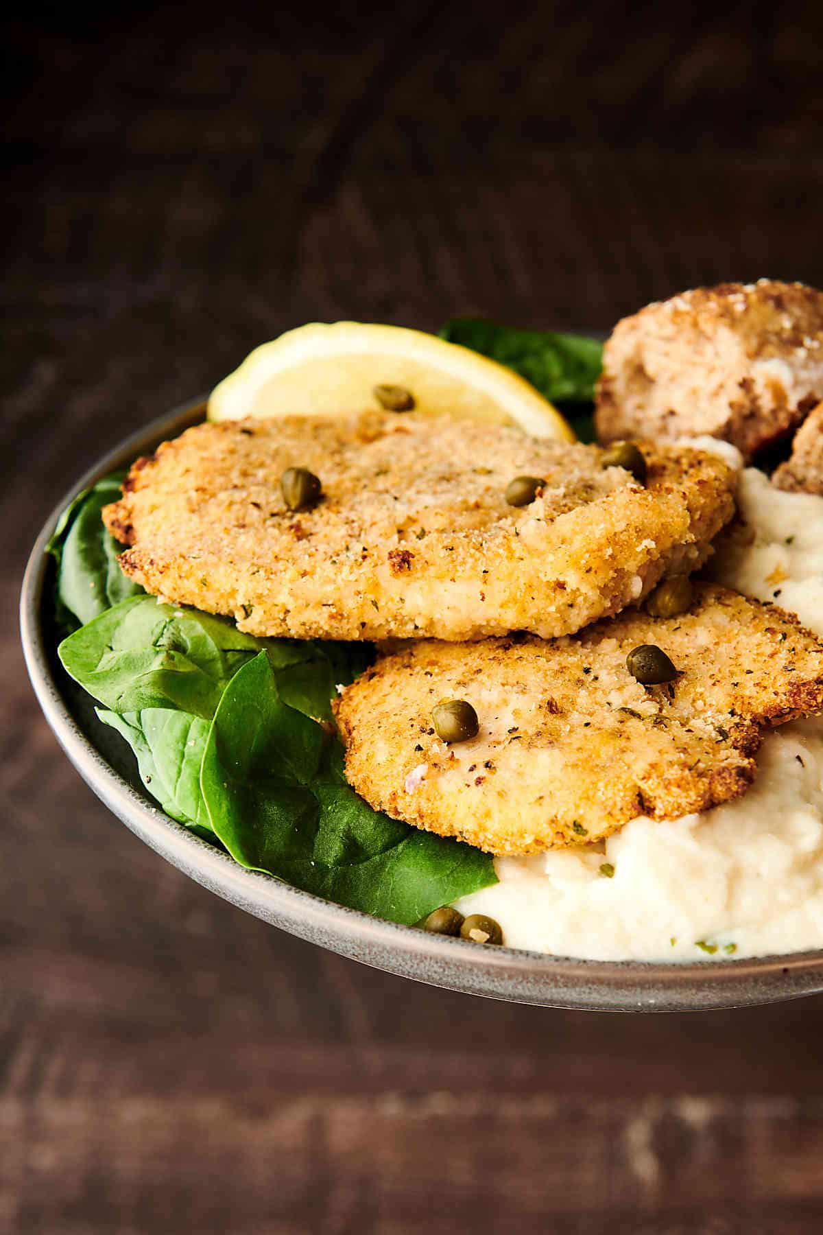 Air Fryer Chicken Piccata w/ Lemon Caper Sauce