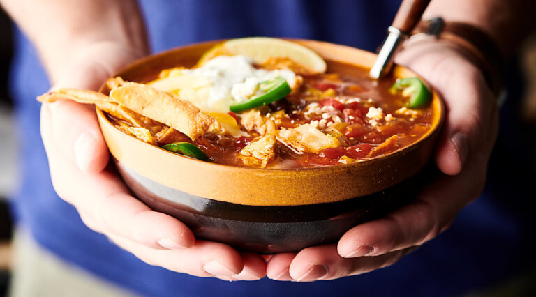 Instant Pot Chicken Tortilla Soup horizontal