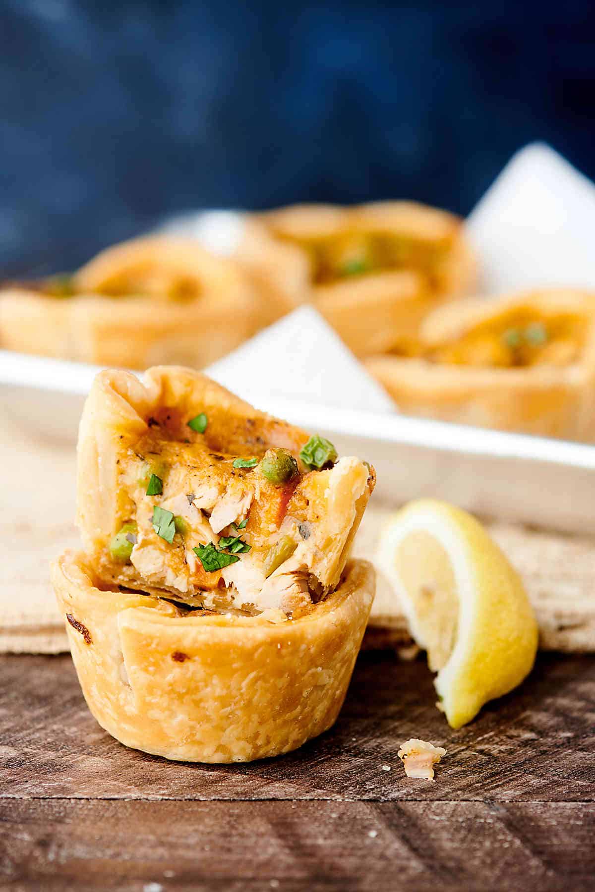 Mini Chicken Pot Pies - Made in a Muffin Tin
