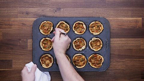 Mini Chicken Pot Pies - Made in a Muffin Tin