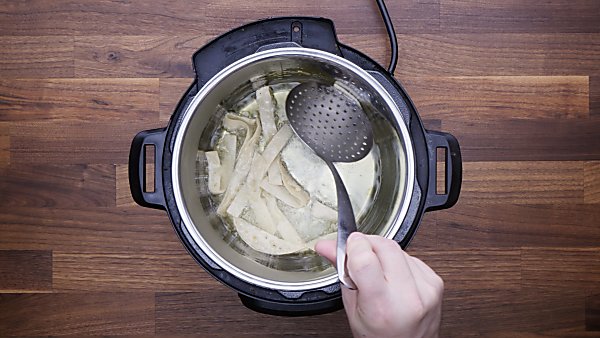 Tortilla strips in instant pot
