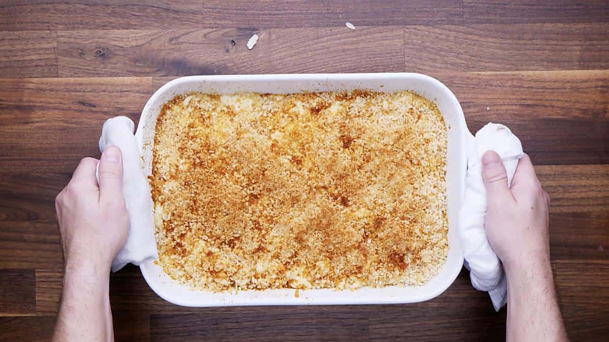 Baked Crab Mac and Cheese Recipe - One Pot Wonder!