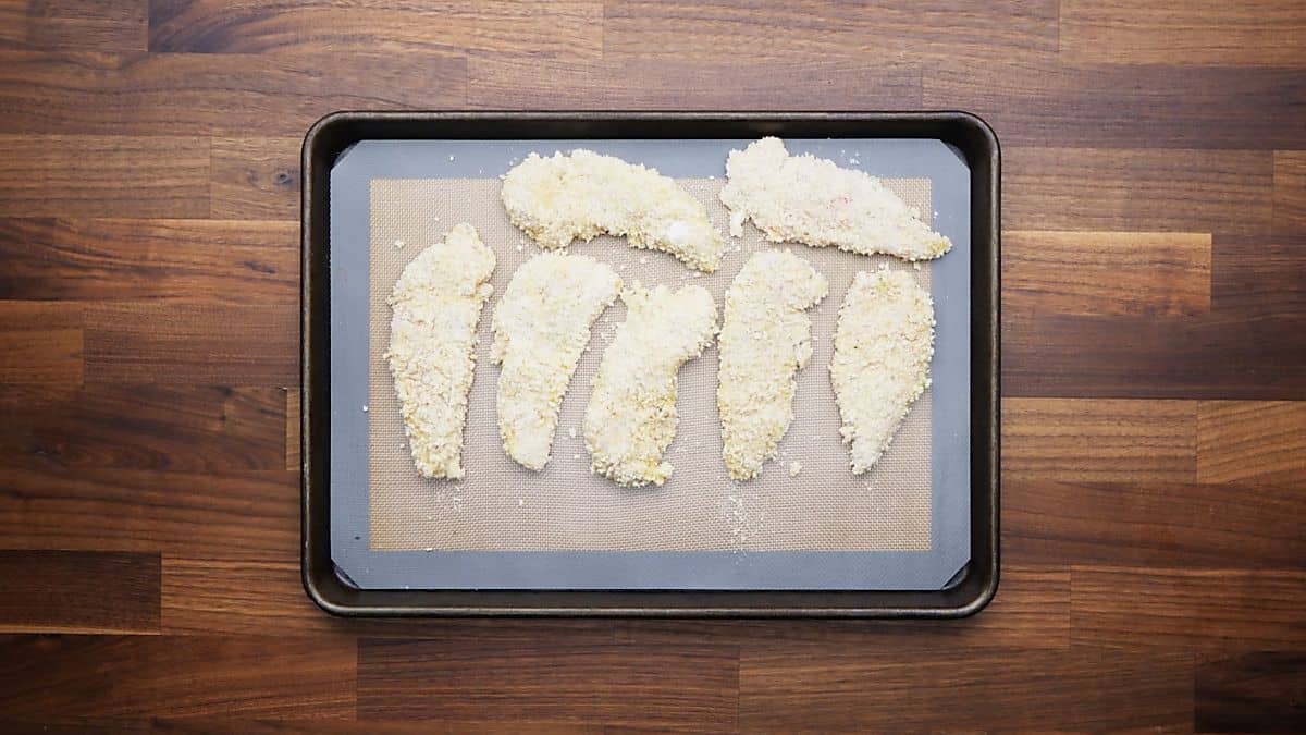 Crispy Baked Chicken Tenders with Ranch Seasoning and Parmesan!