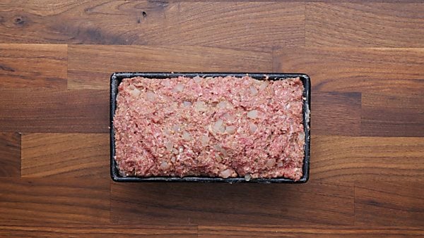 Meatloaf in loaf pan