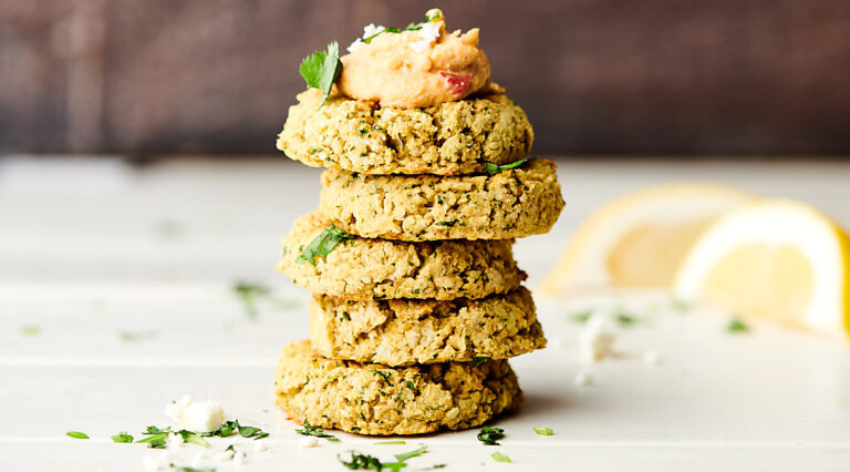 falafel stacked
