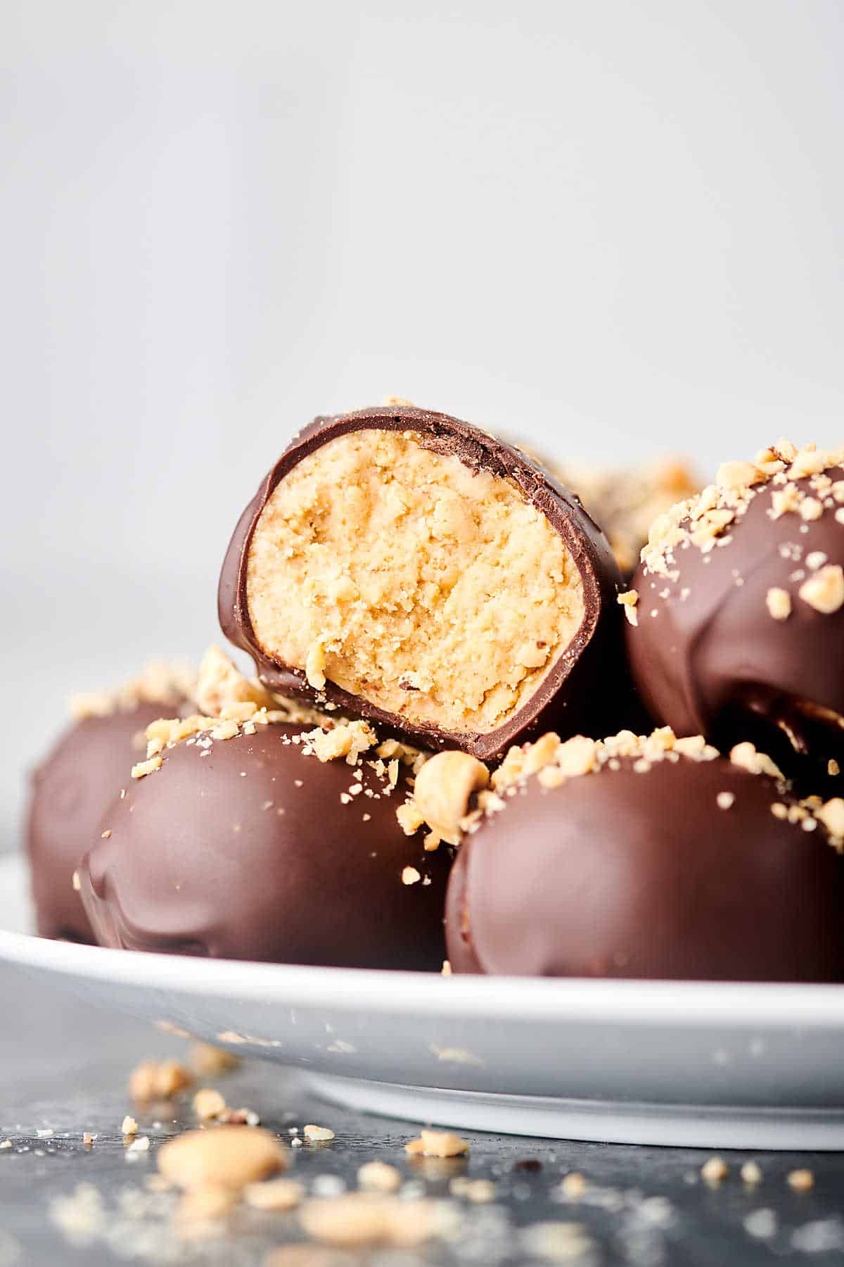Peanut Butter Balls NoBake Treat w/ Graham Cracker Crumbs