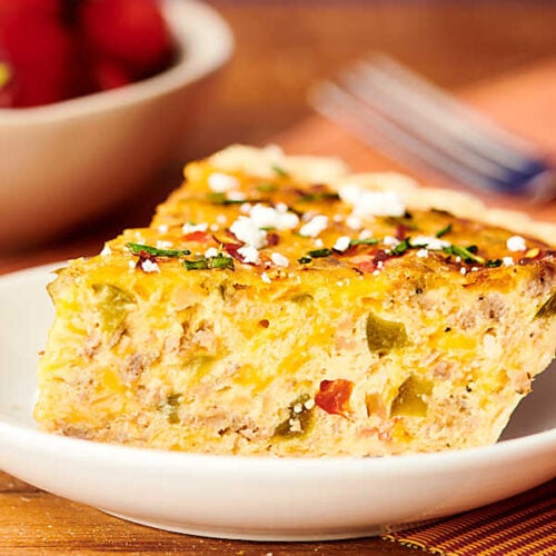 Crustless Quiche Lorraine Recipe Bacon Gruyere Egg Bake