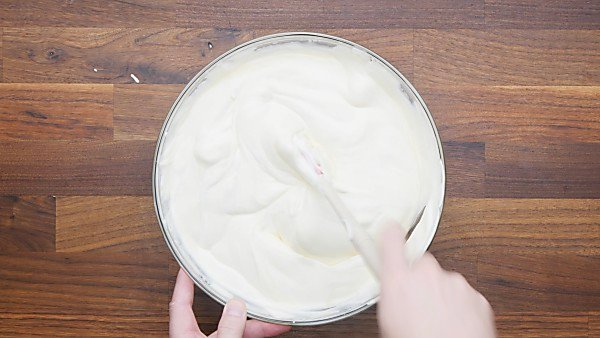 cream cheese, pudding, cool whip mixture in mixing bowl