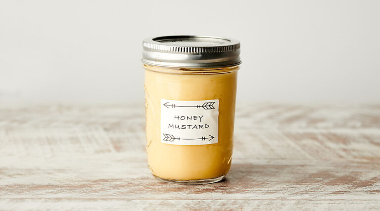 jar of honey mustard