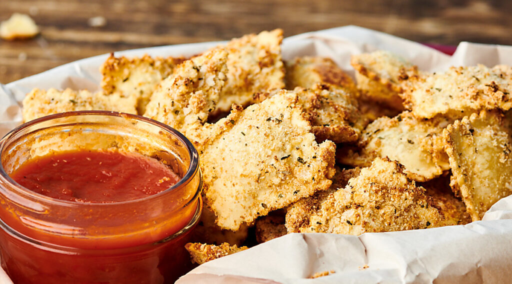 Air Fryer Fried Ravioli Recipe Ready in 15 Minutes w/ Cheese Ravioli