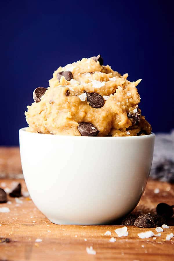 bowl of chickpea cookie dough