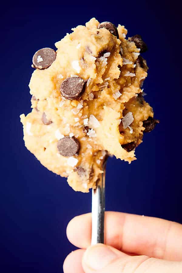spoonful of chickpea cookie dough