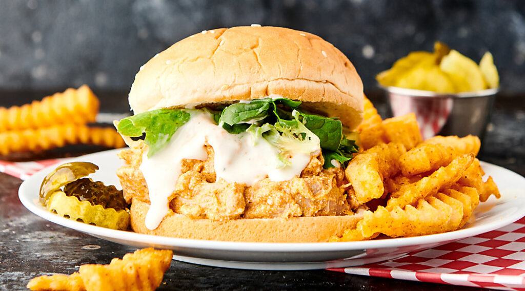 Crockpot Buffalo Chicken - Shredded Chicken in a Homemade Sauce