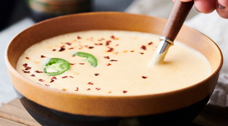 bowl of beer cheese soup