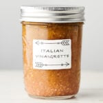 jar of homemade italian dressing
