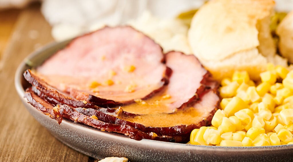 Honey Dijon Crockpot Ham Recipe Sweet and Salty!