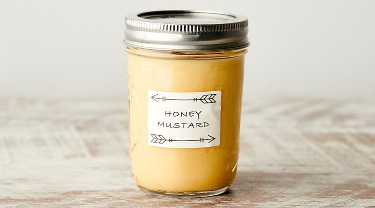 jar of honey mustard