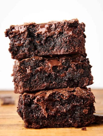 Easy One Bowl Brownies Recipe - 8 Ingredients and 10 Minutes!