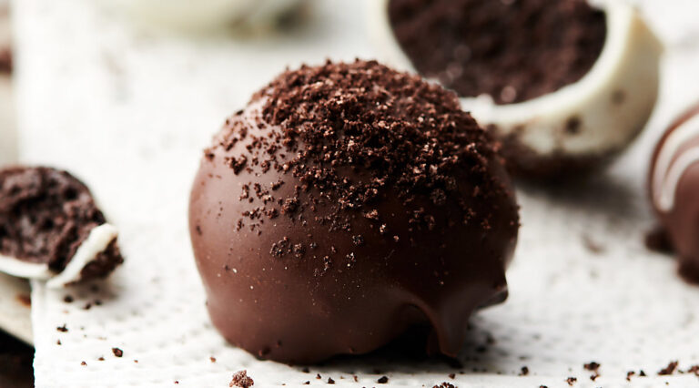 oreo balls on plate