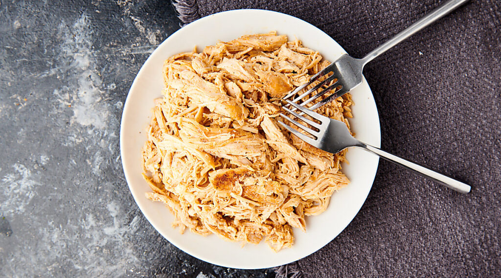 Shredded Chicken for Crockpot, Stovetop, Oven, or Instant Pot
