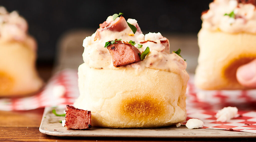 Turkey Smoked Sausage Dip in Mini Bread Bowls Recipe Show Me the Yummy