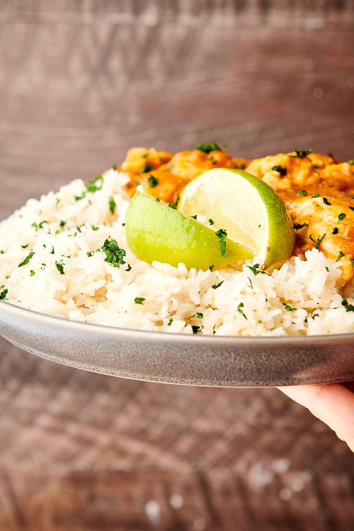 Coconut Lime Rice with Toasted Coconut, Fresh Lime, and Coconut Milk