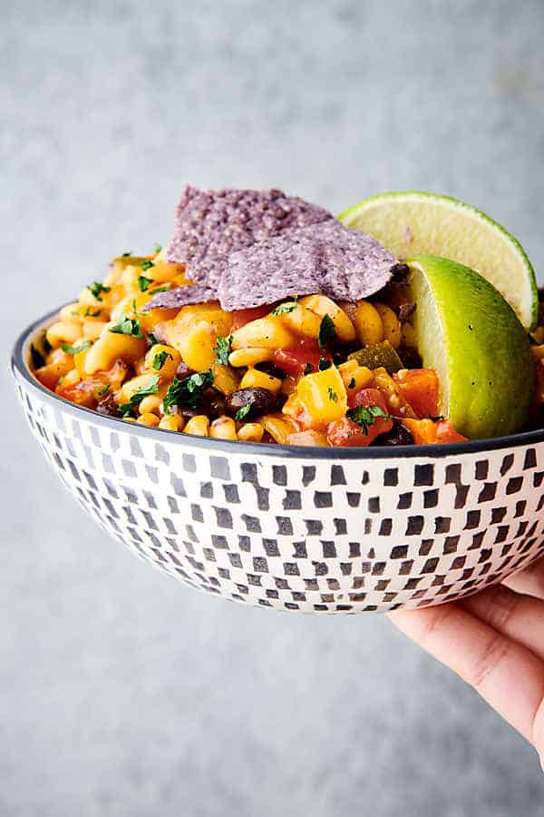 Black Bean Pasta One Pot Southwestern Inspired Vegan Pasta